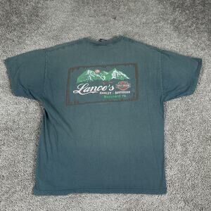 Harley-Davidson Shirt Mens 2XL Green Evolution of a Legend Lance's Mansfield PA